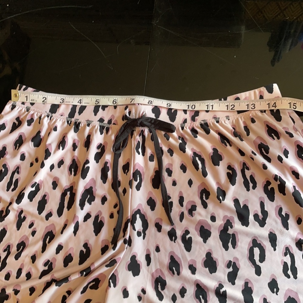 Alfani pink/black leopard print pajama set size s - Picture 11 of 14